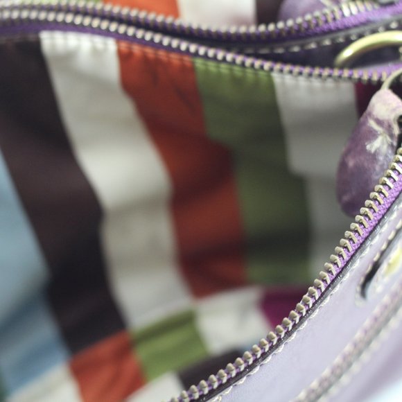 **SOLD**Coach - Legacy Bridget Bag - Limited Edition. Purple Leather. - Picture 13 of 16
